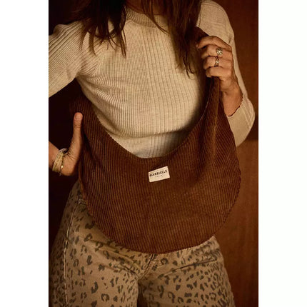 Sac new B velours camel Gabrielle