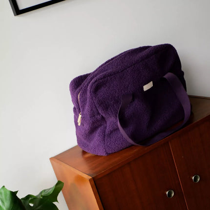 Sac weekend sherpa violet