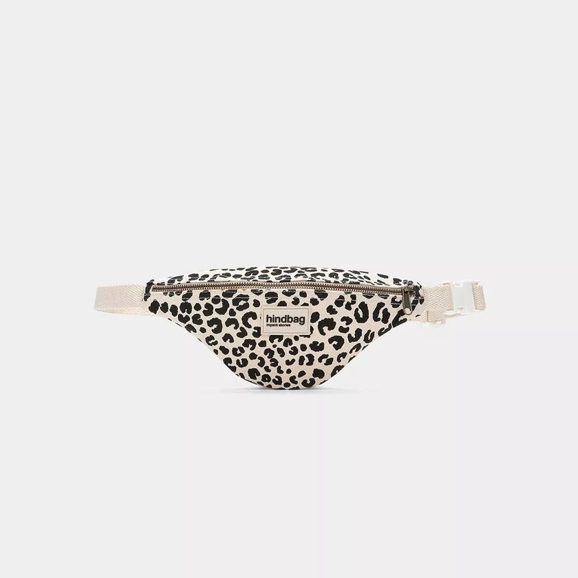 sac banane enfant leopard écru