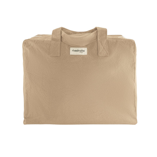 grand sac de voyage beige