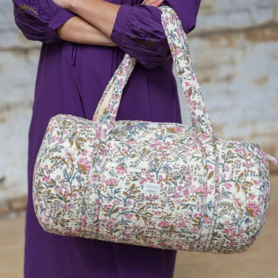 sac week-end fleuri 