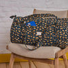 sac weekend leopard navy