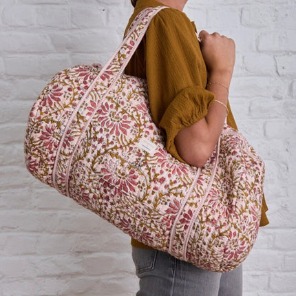 sac weekend palmyre rose poudré