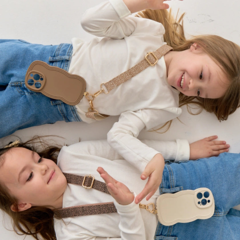 sangle de telephone leopard marron noir 