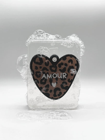 Savon atelier wagram et ludisoap coeur leopard amour