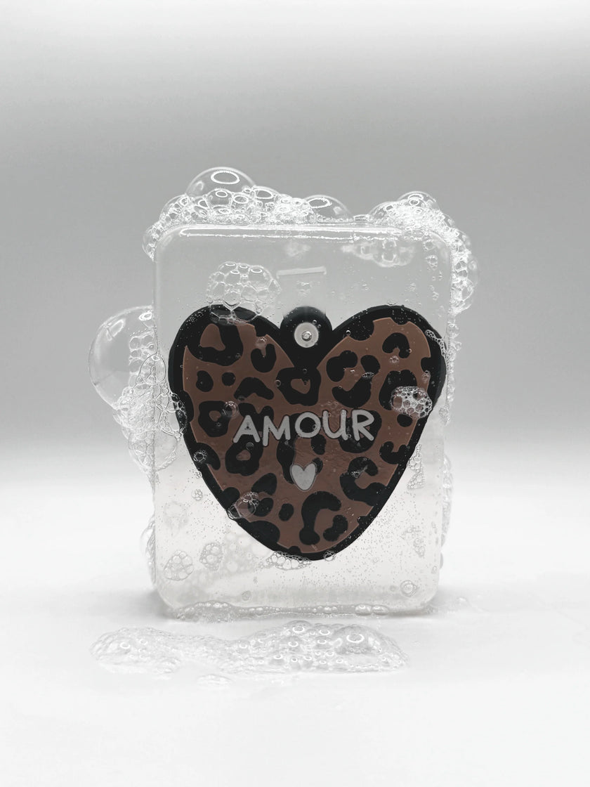 Savon atelier wagram et ludisoap coeur leopard amour