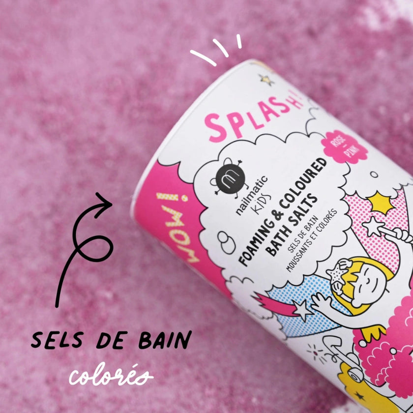 sel de bain moussant rose