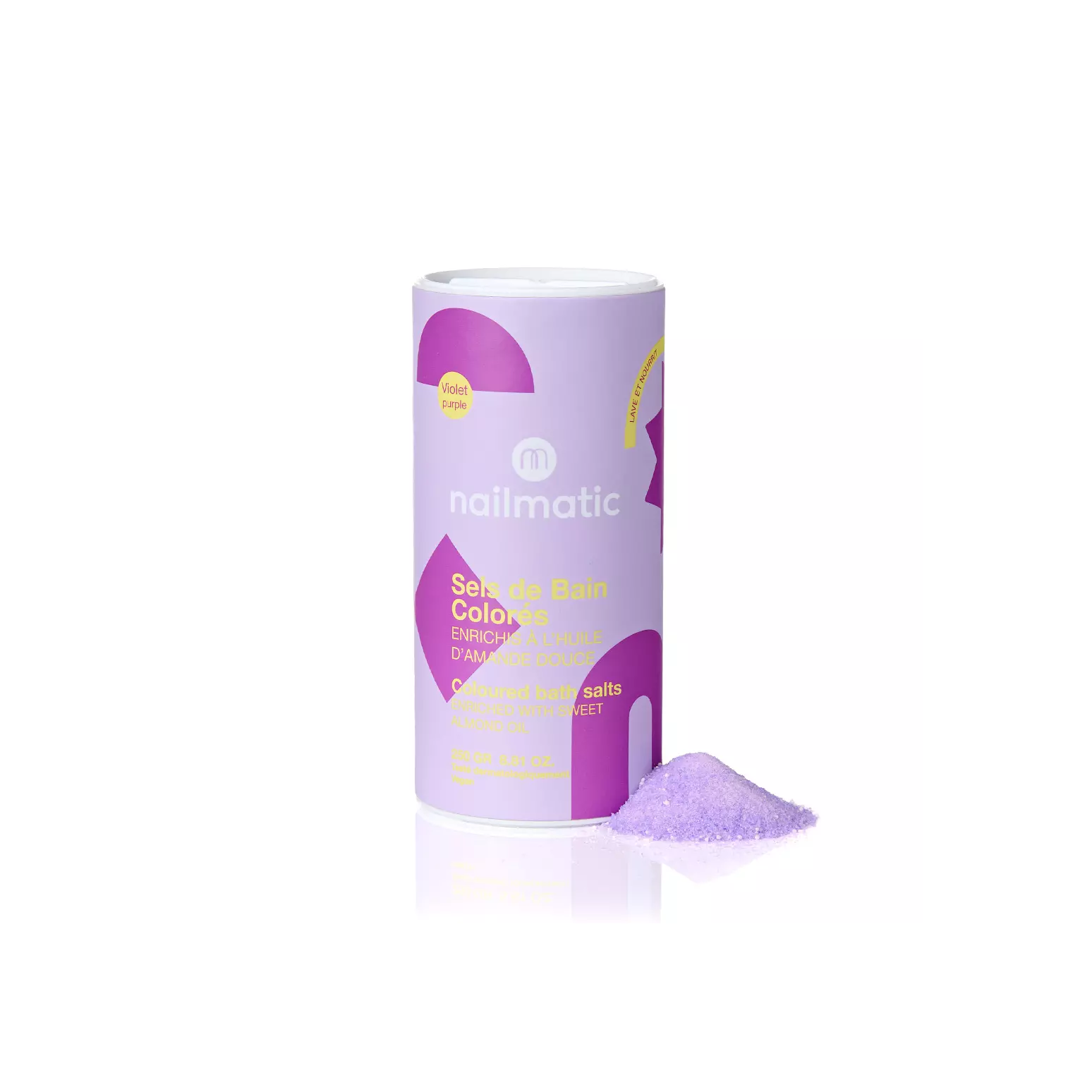 Sels de bain moussant violet ailmatic