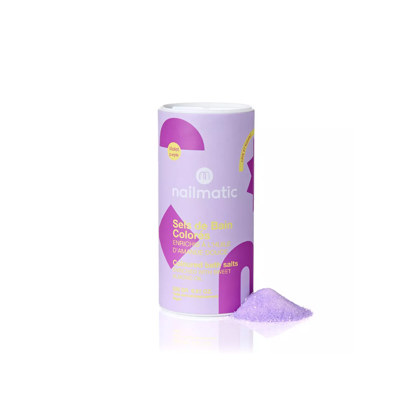 Sels de bain moussant violet ailmatic