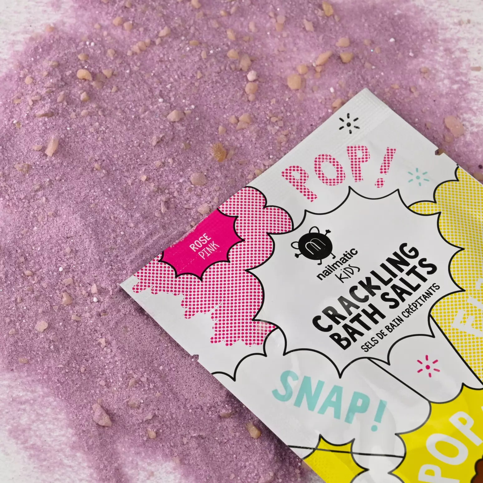 sel de bain crepitant rose