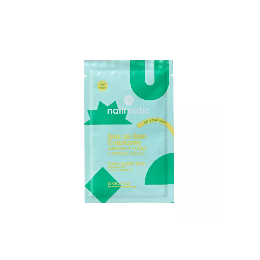 Sels de bain crépitants vert nailmatic