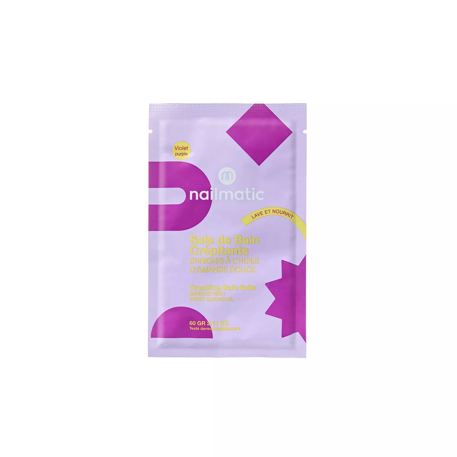 Sels de bain nailmatic violet crépitants 
