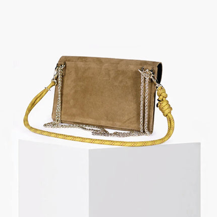 Pochette Week Suède Sepia – Craie Studio
