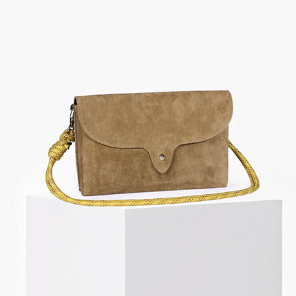 Pochette Week Suède Sepia – Craie Studio