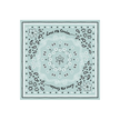 serviette papier bandana bleu clair 