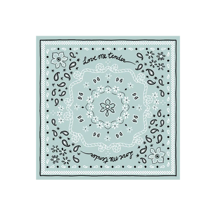 serviette papier bandana bleu clair 