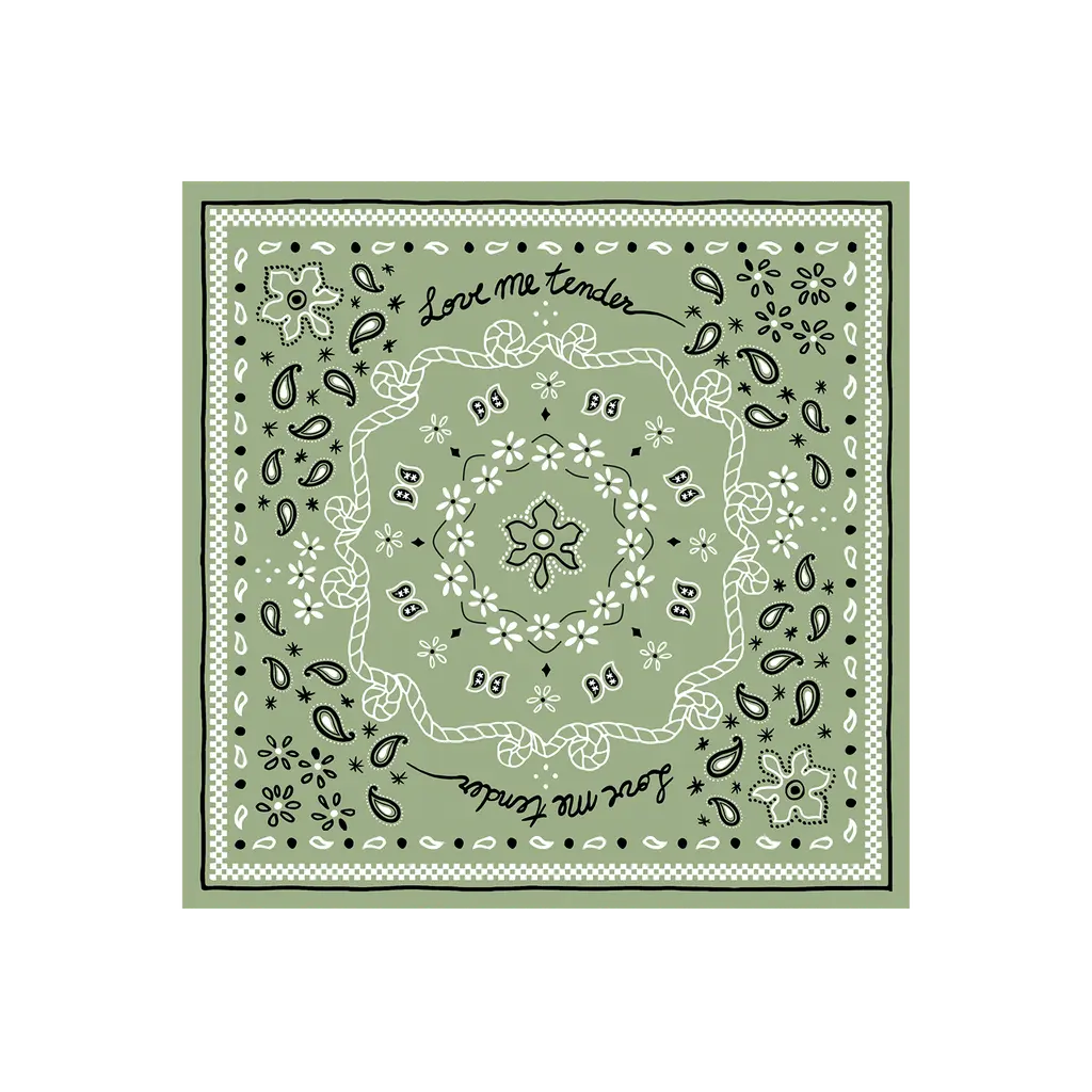serviette papier bandana matcha 