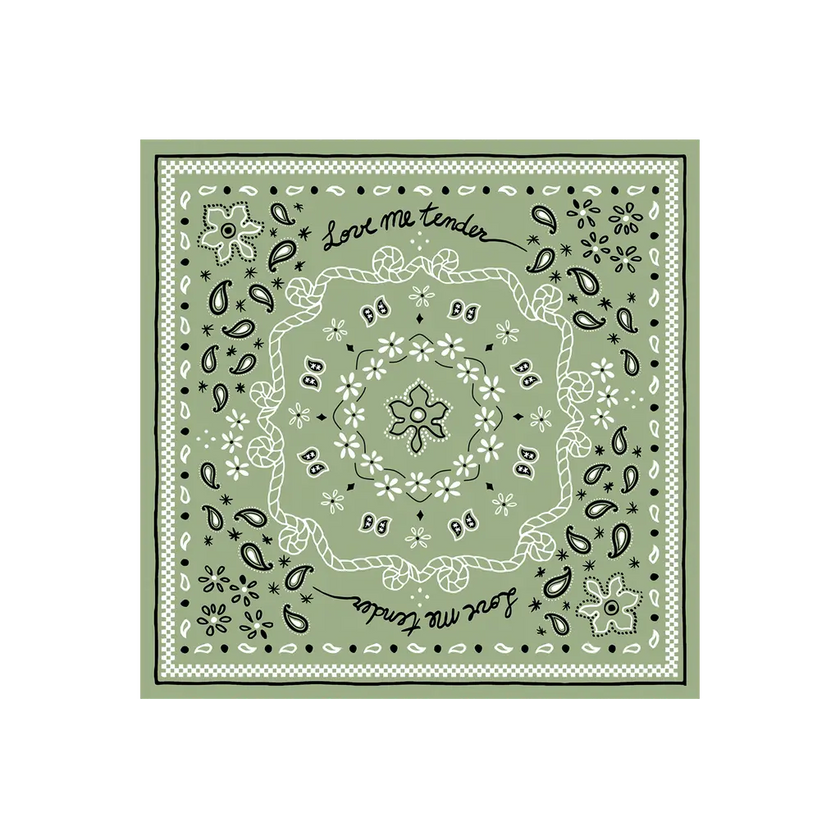 serviette papier bandana matcha 
