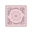 serviette papier bandana rose clair 