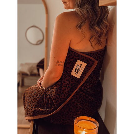 Serviette de bain Léopard amour toujours Mon petit Léon