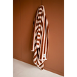 Serviette de bain rayures marron et beige mon petit leon