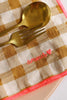 Serviettes de table en tissu Barnbé aime le café moutarde AMOUR
