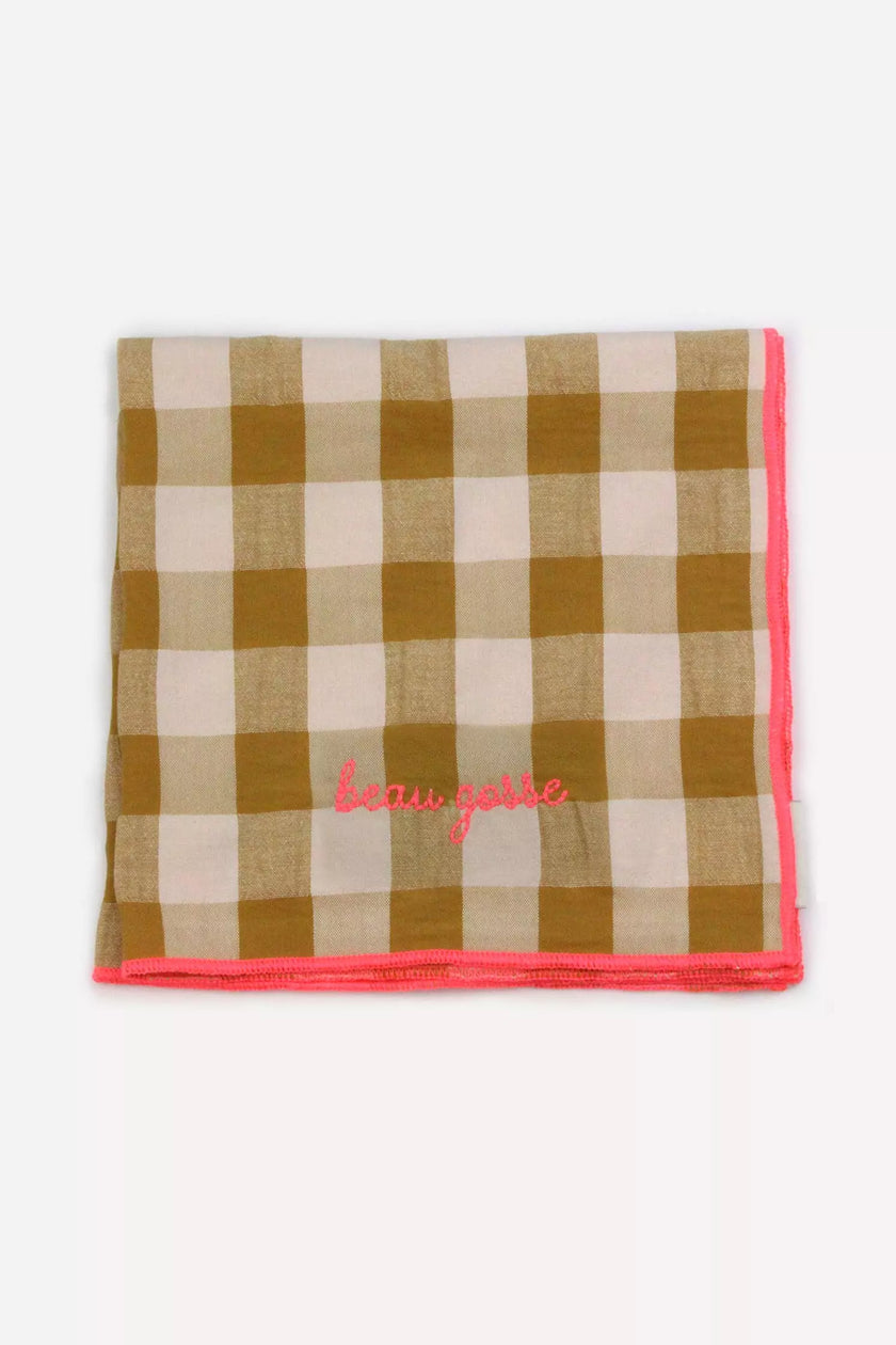 Serviettes de table en tissu Barnbé aime le café moutarde BEAU GOSSE
