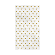 Serviette en papier rectangle doré 