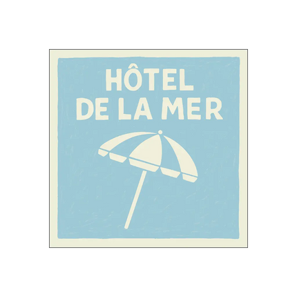 Serviettes hôtel à la mer