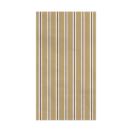 Serviette papier rectangle rayure beige