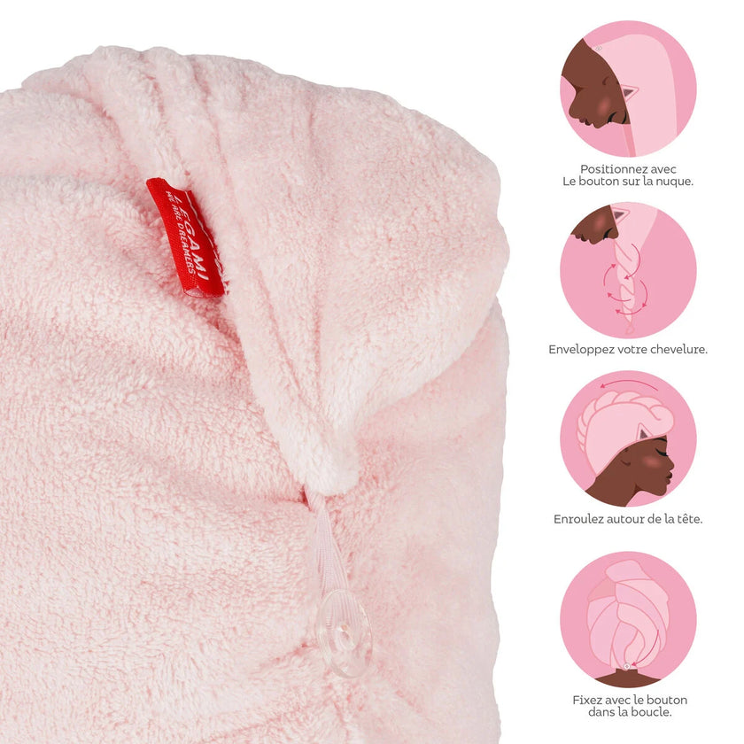 Serviette pour cheveux LEGAMI chat