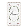 Serviette rectangle bisous