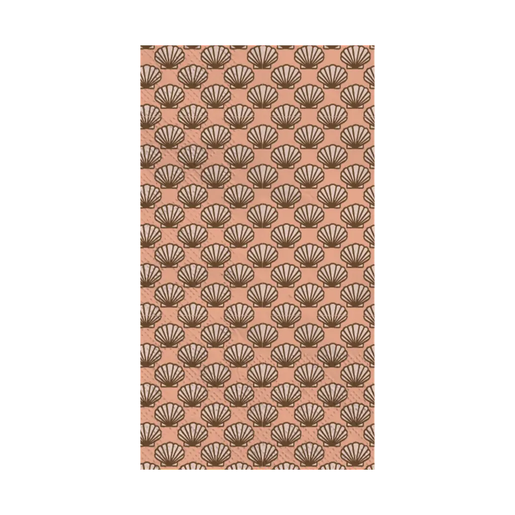 Serviette papier rectangle coquillage nude