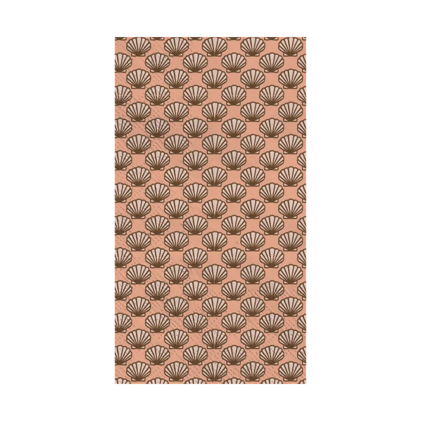 Serviette papier rectangle coquillage nude