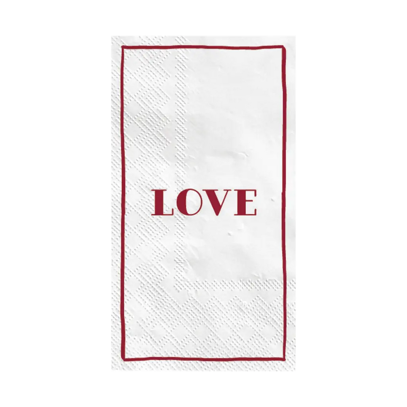 Serviette Love rectangle 