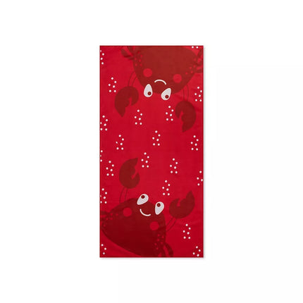 serviette de plage oh crab rouge