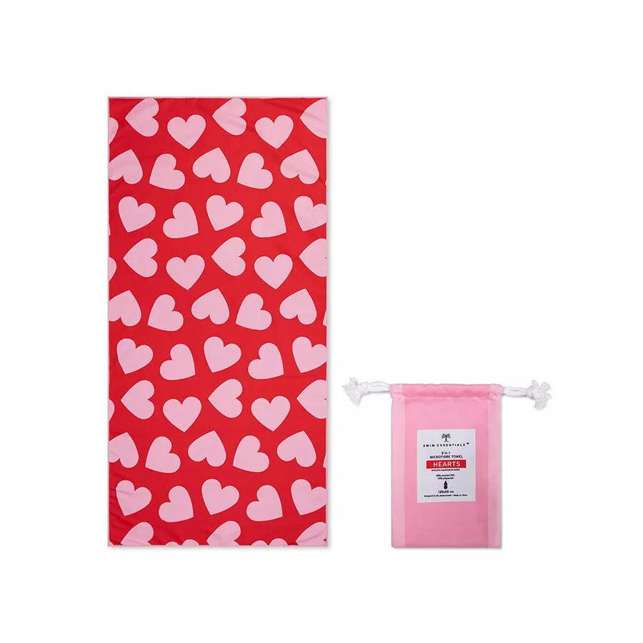 serviette de plage rouge