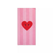 serviette de plage rouge