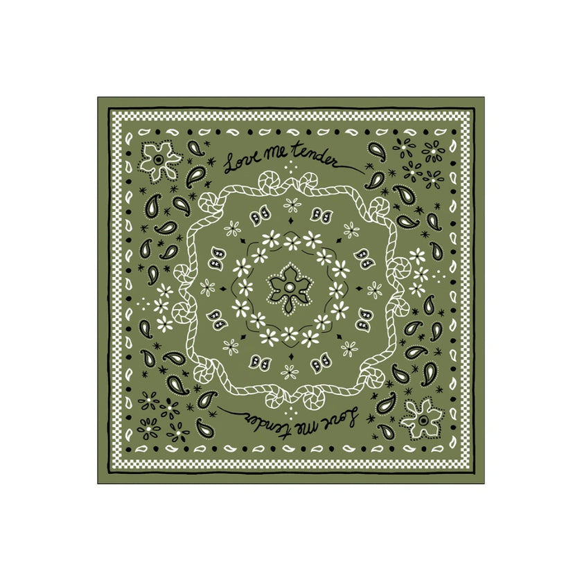 serviette papier bandana kaki