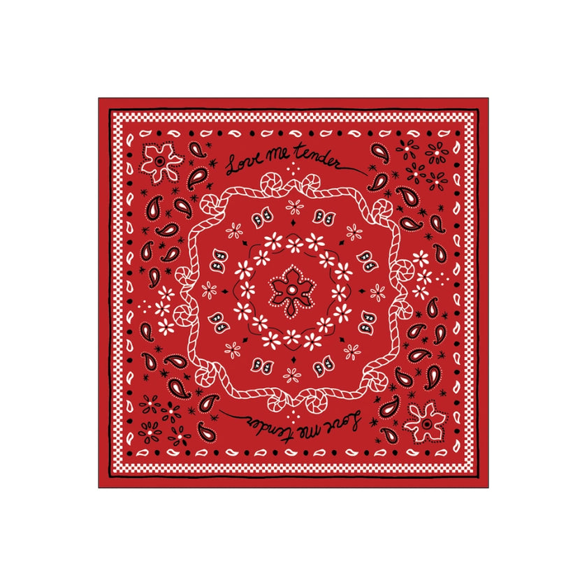 serviette papier bandana rouge