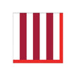 serviette papier rayure rouge