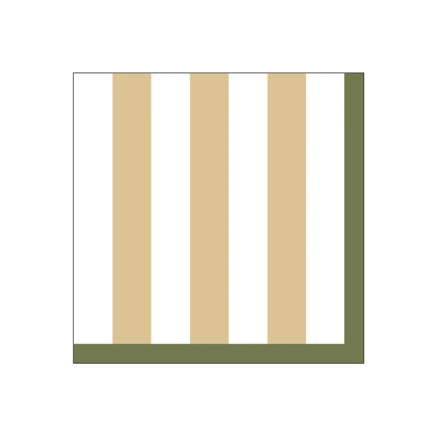 serviette papier rayure sable