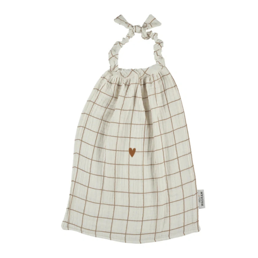 serviette table grand carreaux