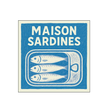 Serviettes en papier maison sardines