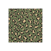 serviettes papier léopard kaki