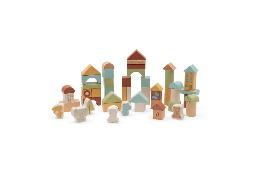 Set de jeux en blocs en bois Jollies Jollein