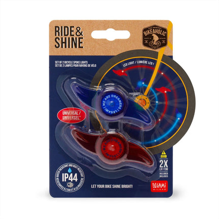 Set de décoration de vélo lumineux espace Legami