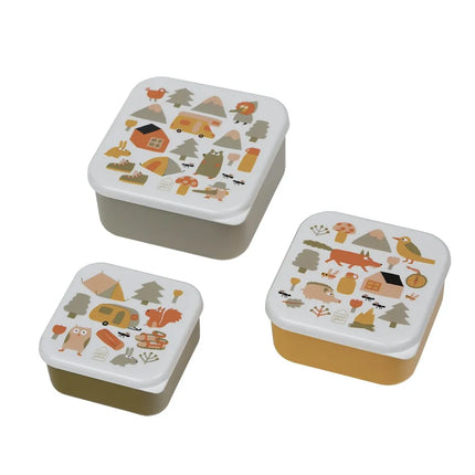 Set de 3 lunch box aventure petit jour