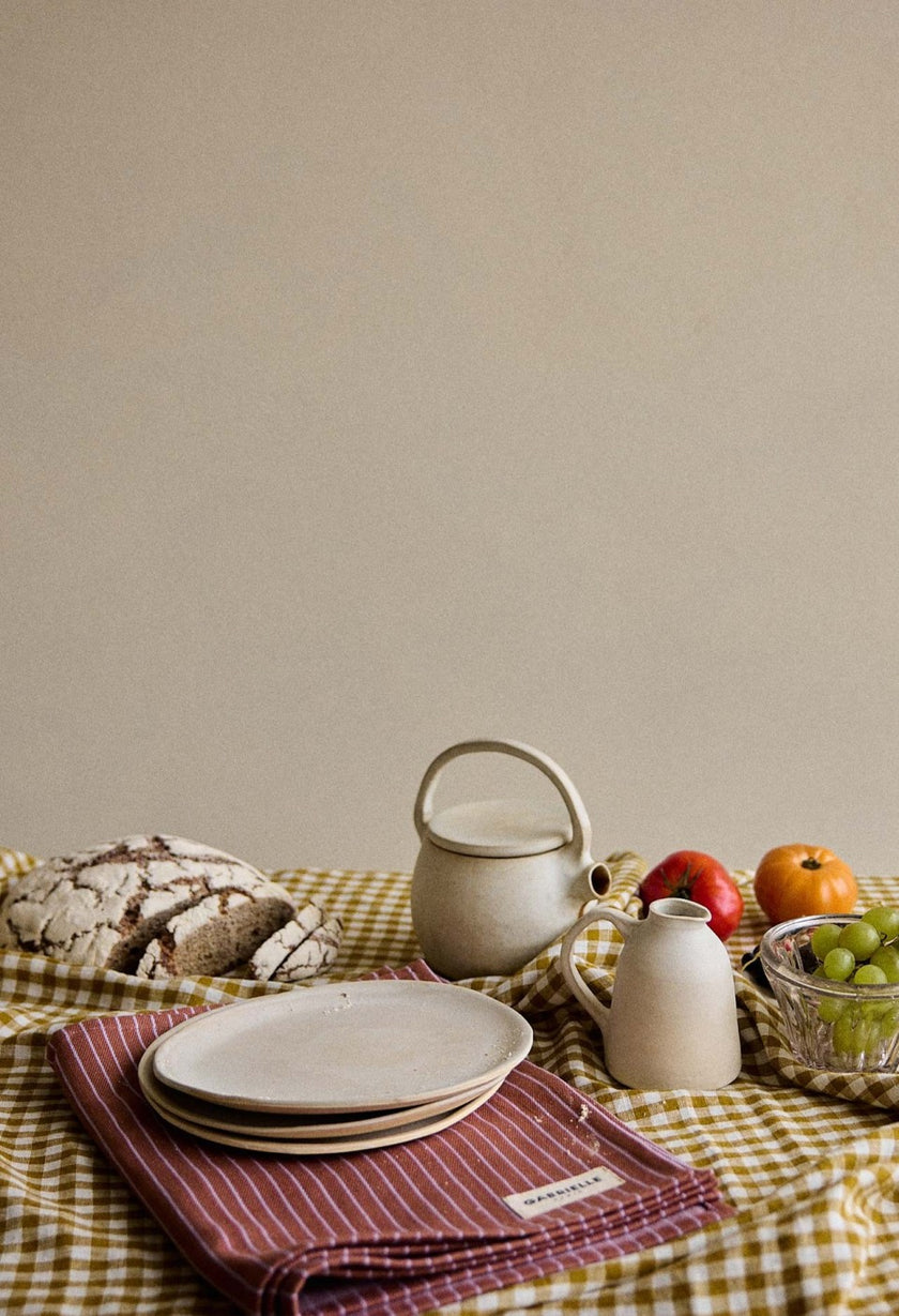 Set de table rayures lilas Gabrielle