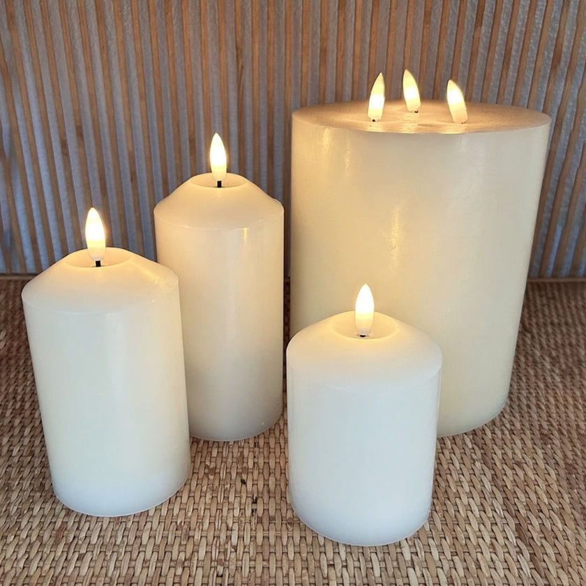 set bougies led blanche